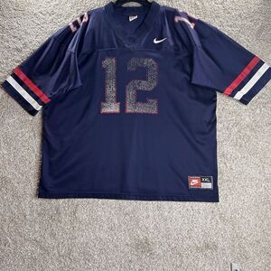 Vintate Nike Jersey Men's Size‎ 2xl Swoosh Embroidered Blue 100% Nylon